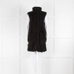 Theory Faux Fur Shaggy Long Gilet