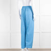 Ganni Sky Blue Cotton Blend Joggers