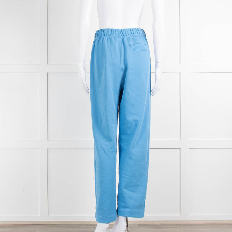 Ganni Sky Blue Cotton Blend Joggers