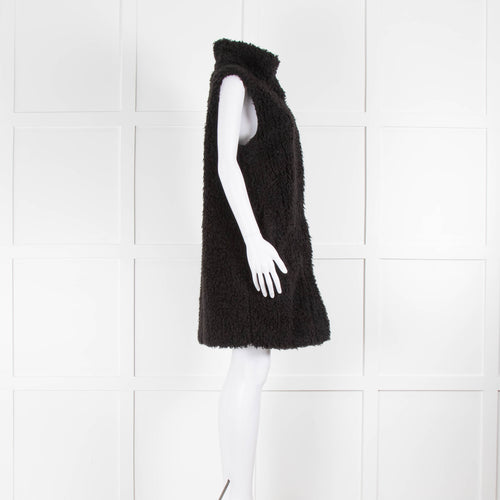 Theory Faux Fur Shaggy Long Gilet