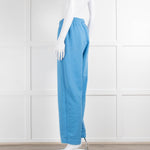 Ganni Sky Blue Cotton Blend Joggers