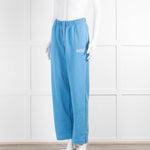 Ganni Sky Blue Cotton Blend Joggers