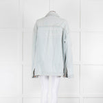 Martine Rose Pale Denim Embroidered Back Jacket