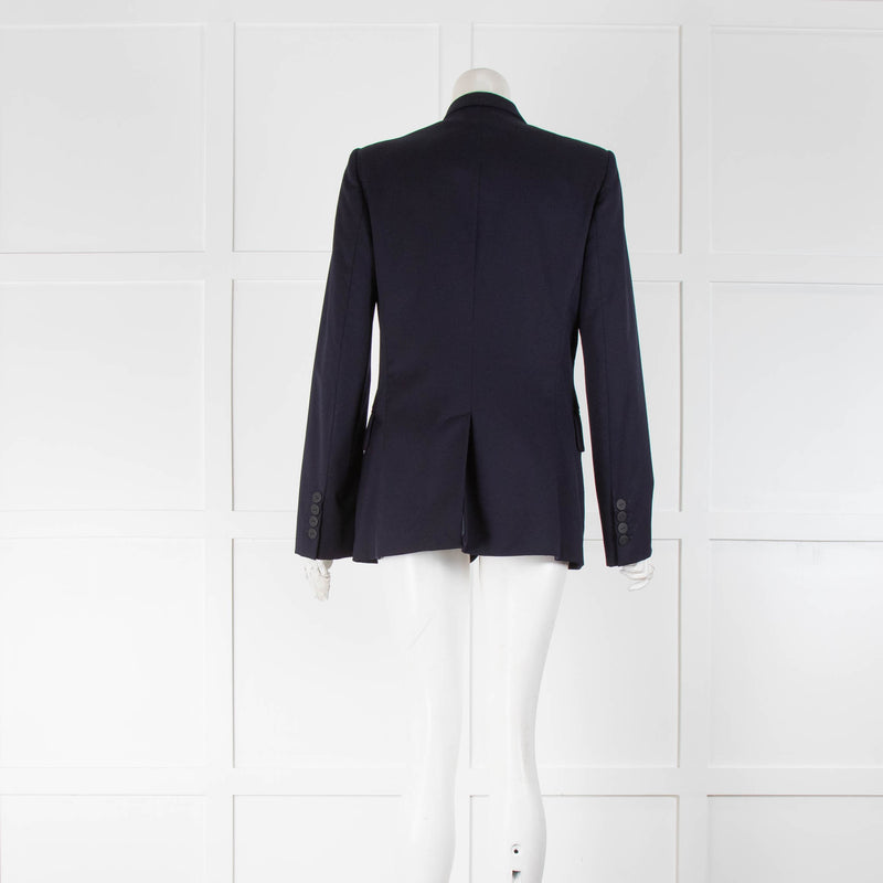 Stella McCartney Navy Blue Single Breasted Blazer