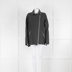 Acne Studios Dark Grey Double Faced Zip Front Jacket