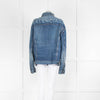 Balenciaga Distresses Oversized Denim Jacket with Logo Back