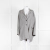 Joseph Grey Double Faced Wool and Cashmere Mix Short Coat