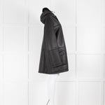 Yves Salomon Merinos Lamb Shearling Lined Leather Long Jacket