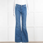 Stella Mccartney Flared High Rise Blue Jeans