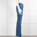 Stella Mccartney Flared High Rise Blue Jeans