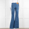 Stella Mccartney Flared High Rise Blue Jeans