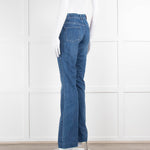 Stella Mccartney Flared High Rise Blue Jeans