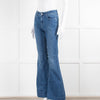 Stella Mccartney Flared High Rise Blue Jeans