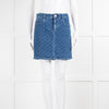 Stella McCartney Short Denim Logo Skirt