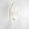 IRO Cream Lace Insert Bomber