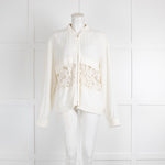 IRO Cream Lace Insert Bomber