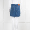 Stella McCartney Short Denim Logo Skirt