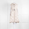 Max Mara The Cube Quilted Long Belted Gilet in Putty