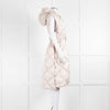 Max Mara The Cube Quilted Long Belted Gilet in Putty