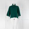 Odeeh Emerald Green Ribbed Rollneck Jumper