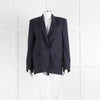 Isabel Marant Etoile Navy Blue Micro Prince Of Wales Check Blazer