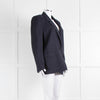 Isabel Marant Etoile Navy Blue Micro Prince Of Wales Check Blazer