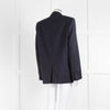 Isabel Marant Etoile Navy Blue Micro Prince Of Wales Check Blazer