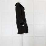 Joseph Black Shearling Coat