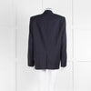 Isabel Marant Etoile Navy Blue Micro Prince Of Wales Check Blazer