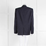 Isabel Marant Etoile Navy Blue Micro Prince Of Wales Check Blazer