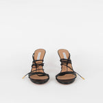 Aquazzura Black Spaghetti Strap Sandals