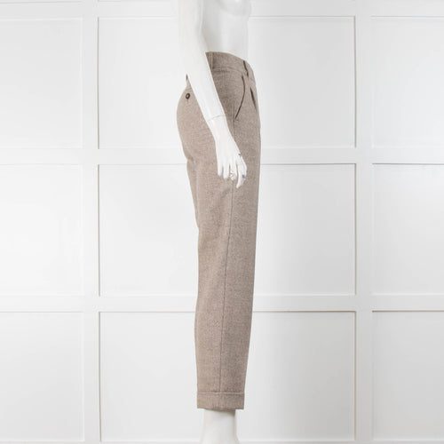 Weekend Max Mara Brown Fleck Trousers