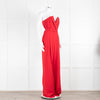 Nadine Merabi Vanessa Red Strapless Jumpsuit