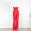 Nadine Merabi Vanessa Red Strapless Jumpsuit