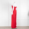 Nadine Merabi Vanessa Red Strapless Jumpsuit