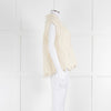 Acne Studios Cream Wool Mix Loose Cable Knit Vest