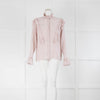 Zadig & Voltaire Pale Pink Silk Ruffle Blouse