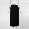 Stella McCartney Black Wrap Over Side Split Skirt