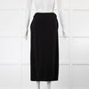 Stella McCartney Black Wrap Over Side Split Skirt