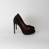 Alaia Black Suede High Heel Shoes