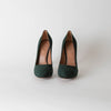 Alaia Dark Green Suede High Heel Shoes