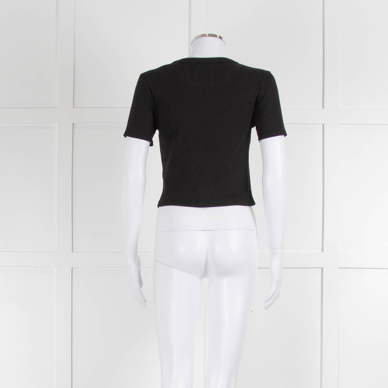 Everlane Cropped Black T shirt