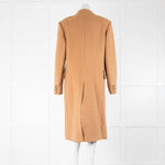 Stella McCartney Tan Double-Breasted Long Coat