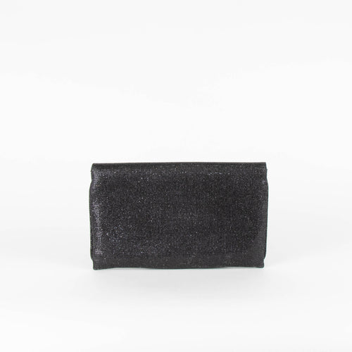 Wilbur & Gussie Black Glitter Clutch