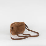 Max Mara Brown Faux Fur Crossbody Bag