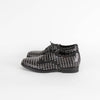 Alaia Black Silver Metal Eyelet Lace Up Shoes