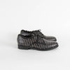 Alaia Black Silver Metal Eyelet Lace Up Shoes