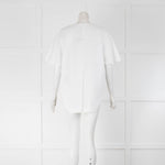 See By Chloe White Cotton Flared Sleeve Blouse