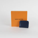 Louis Vuitton Blue Epi Leather Zippy Coin Purse