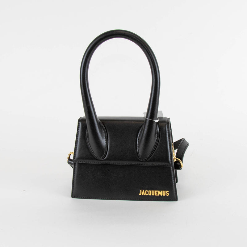 Jacquemus Black Le Chiquito Leather Top Handle Bag